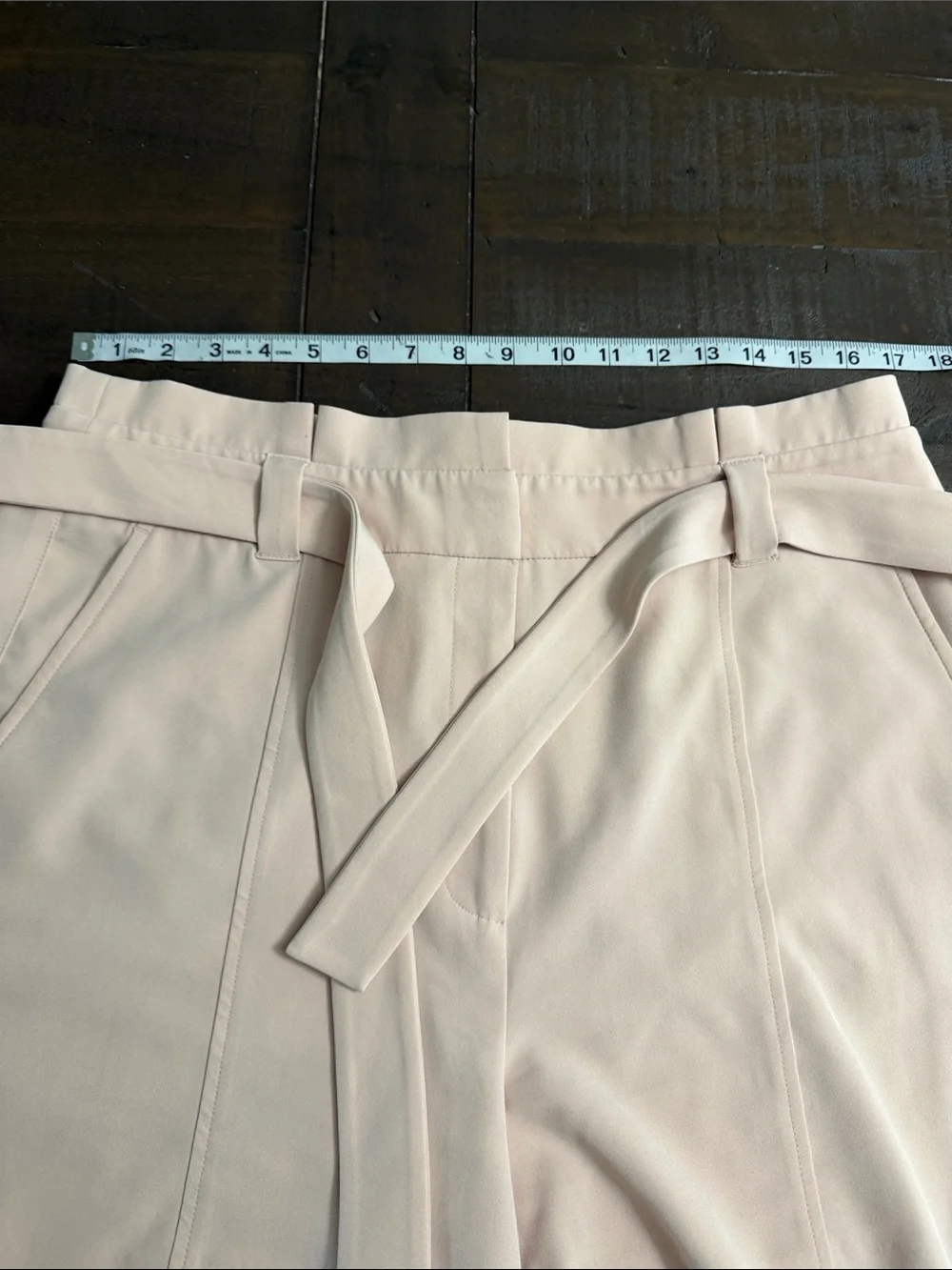 White House Black Market Blush Cream Tailored Shorts